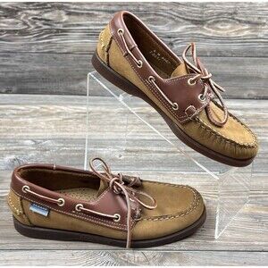 SEBAGO Spinnaker Men’s 6 Boat Shoes Tan Nubuck Leather Classic Preppy Nautical